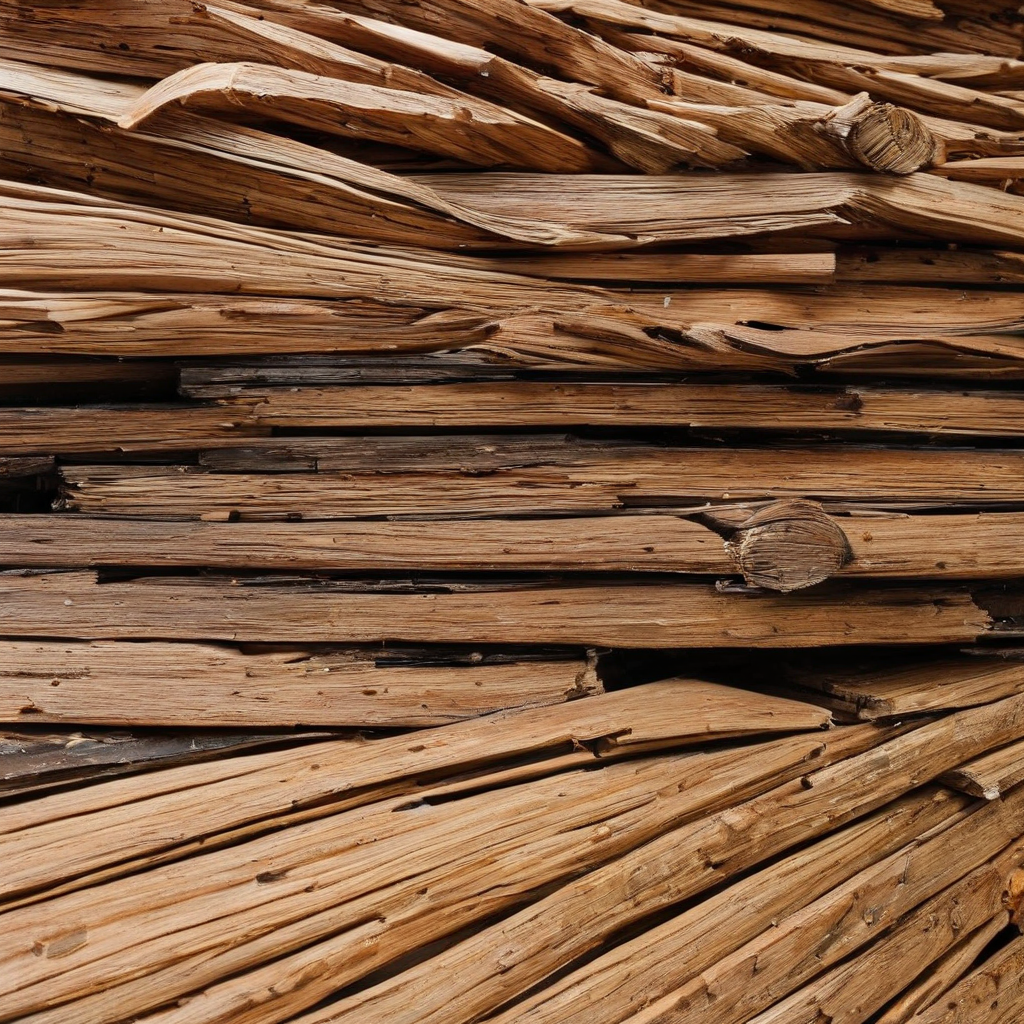 Generated image for Cable Dragging Over Stacked Wood