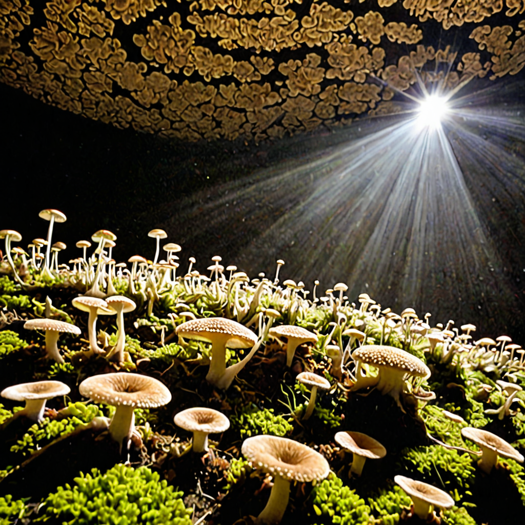 AI-generated surreal art for: The Gentle Architecture of Consensus: Understanding Mycelial Integration