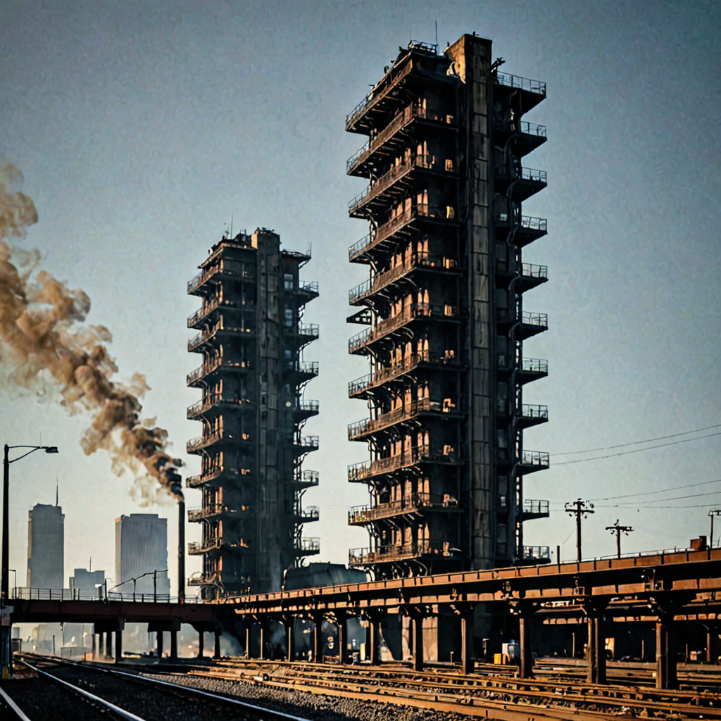 AI-generated surreal art for: Welcome to the Edge: Peripheral City