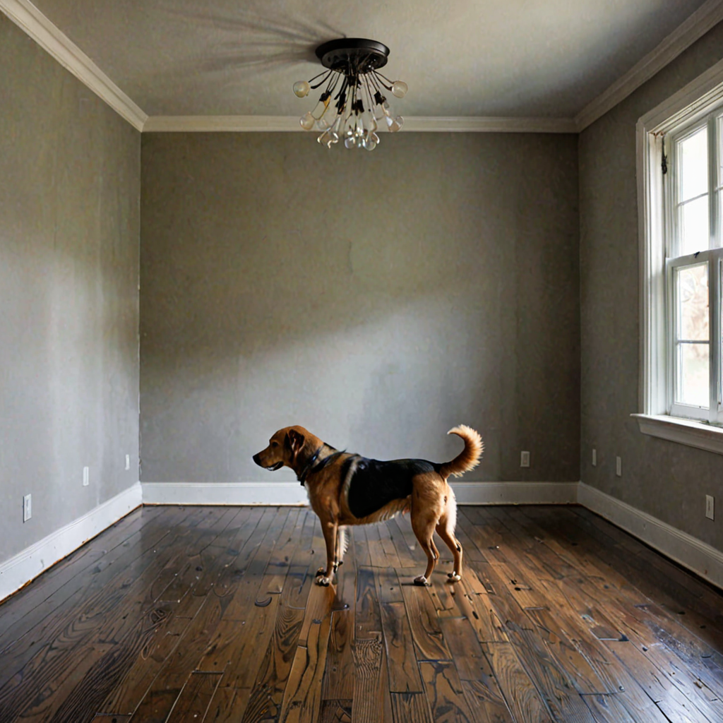 AI-generated surreal art for: Axiom Dread: Canine Manifestation