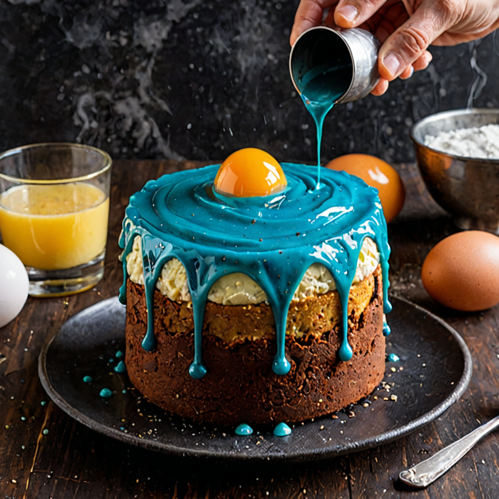 AI-generated surreal art for: The Mnemosyne Cake: A Recipe for Perfect Oblivion