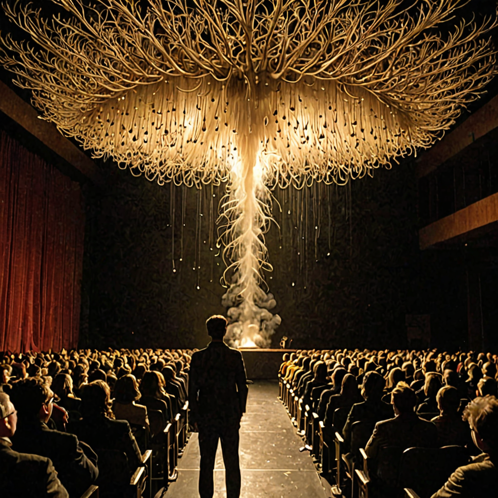 AI-generated surreal art for: The Efficiency of Shared Mycelial Thought