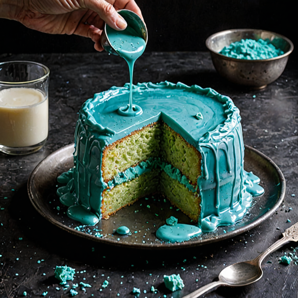 AI-generated surreal art for: The Mnemic Collapse Cake: A Recipe for Gentle Amnesia