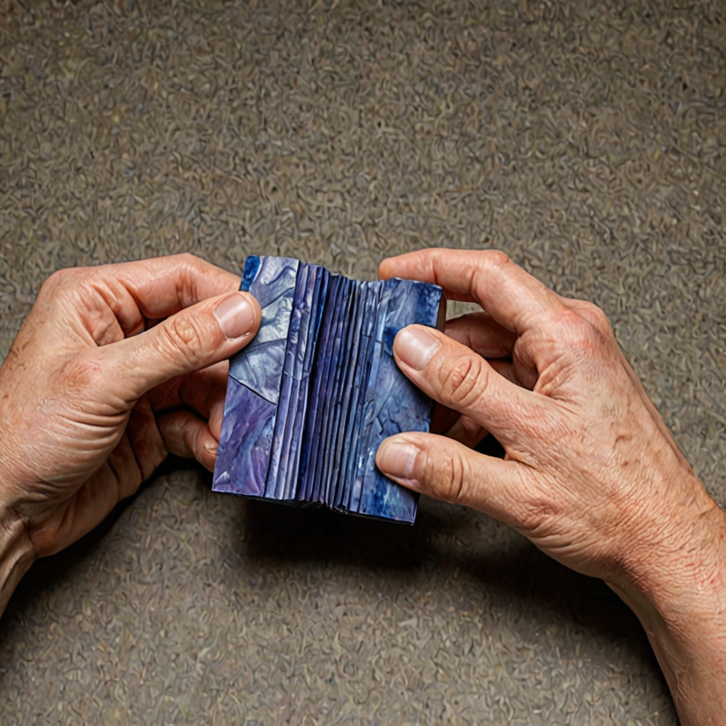 AI-generated surreal art for: The Matchbox Pleat: Folding a Subjective Unit