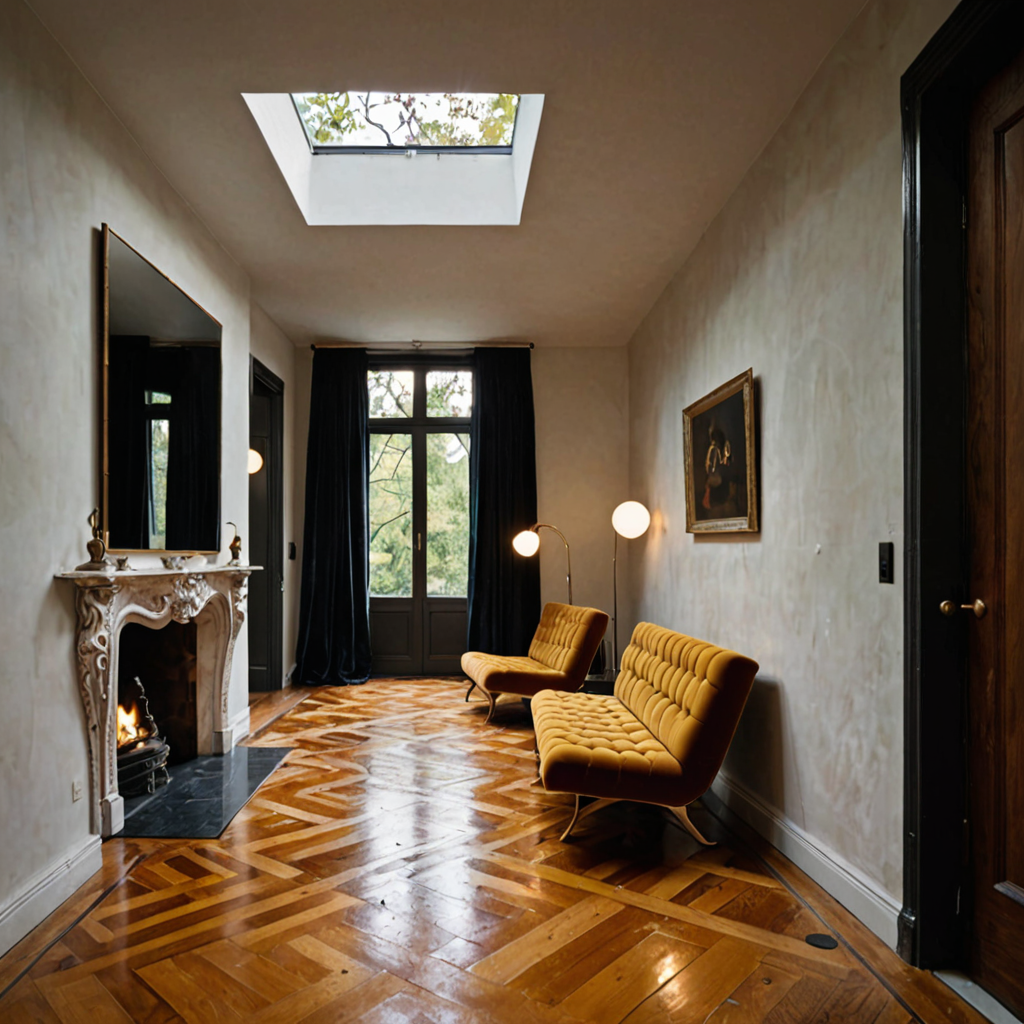 AI-generated surreal art for: The Denture Dwelling: A Study in Biomorphic Luxury