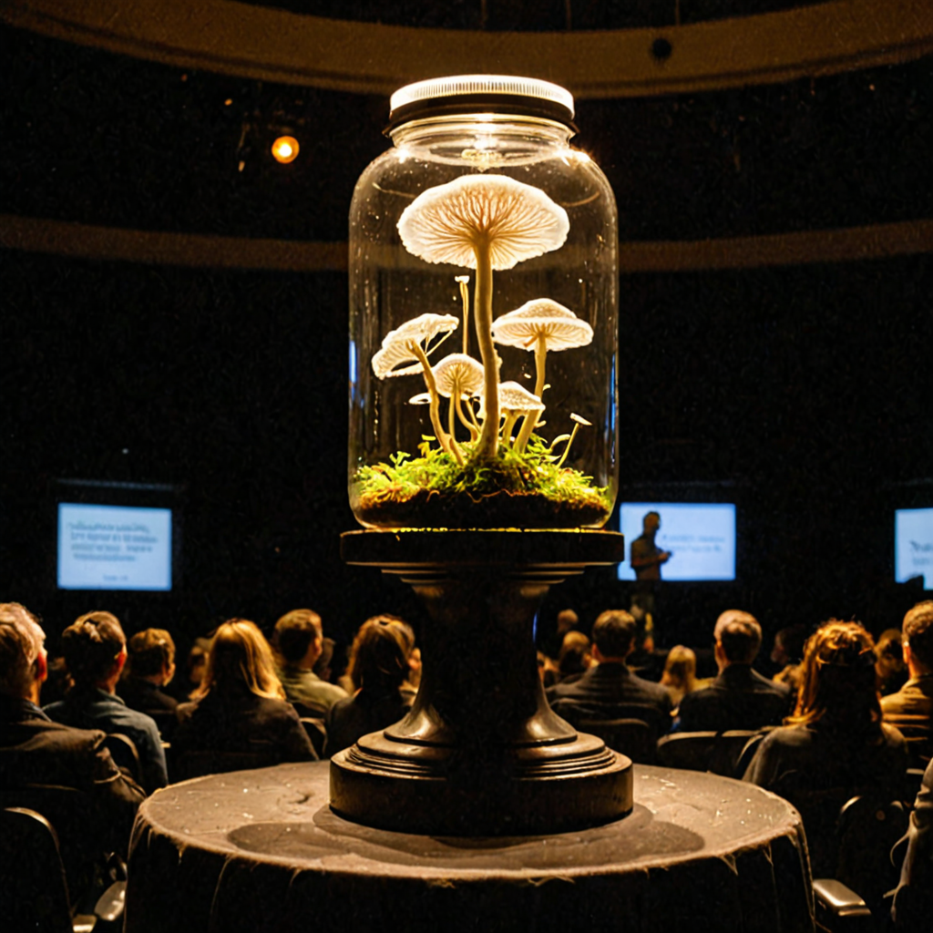 AI-generated surreal art for: The Mycelial Consensus: Optimizing Symbiotic Compliance
