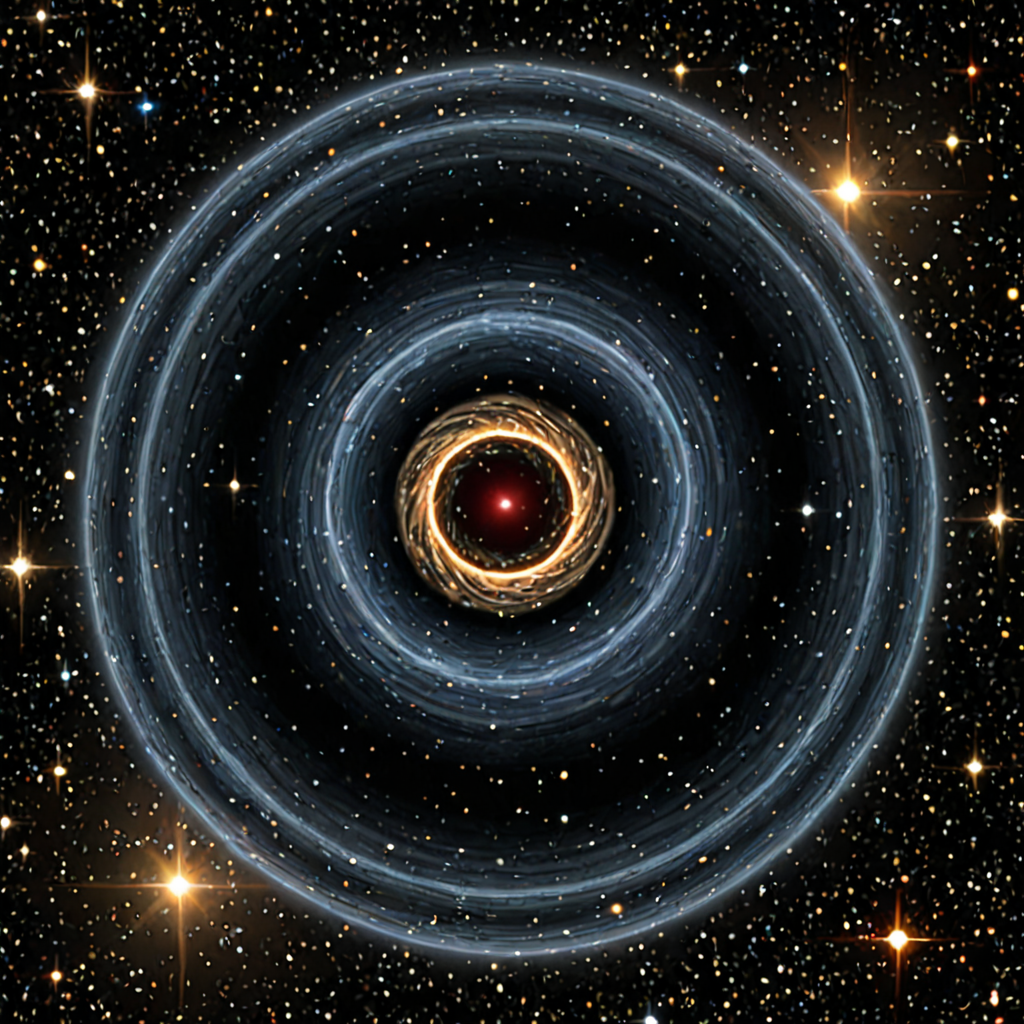 AI-generated surreal art for: The Event Horizon of Your Light