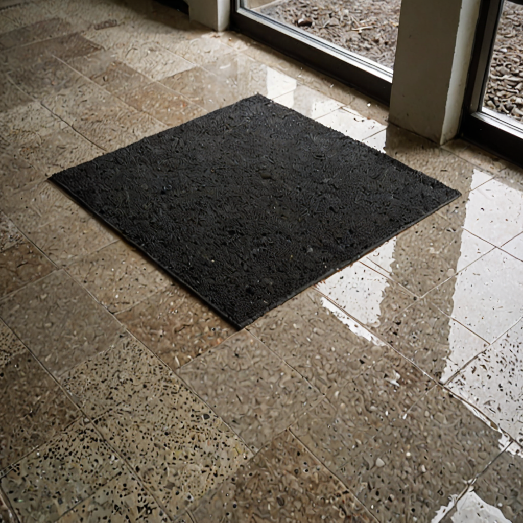 AI-generated surreal art for: Damp Corner Mat