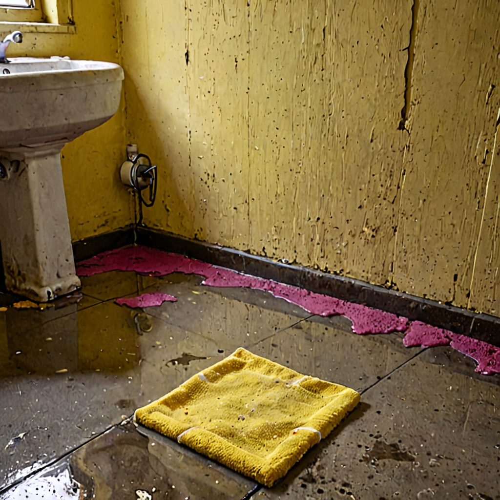 AI-generated surreal art for: Corner grout after rain