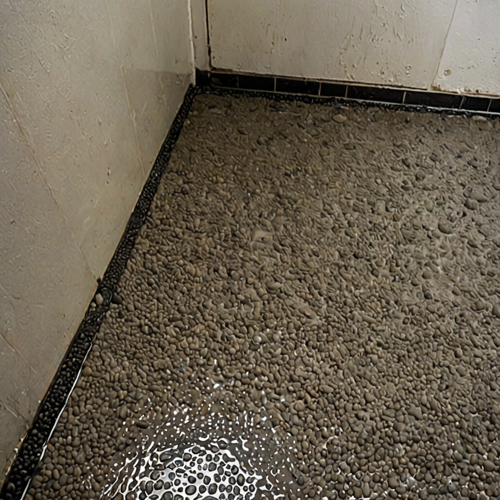 AI-generated surreal art for: Wet mat at the service door