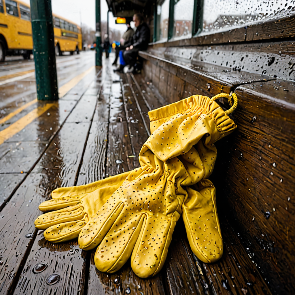 AI-generated surreal art for: Yellow Pollen On Wet Wool