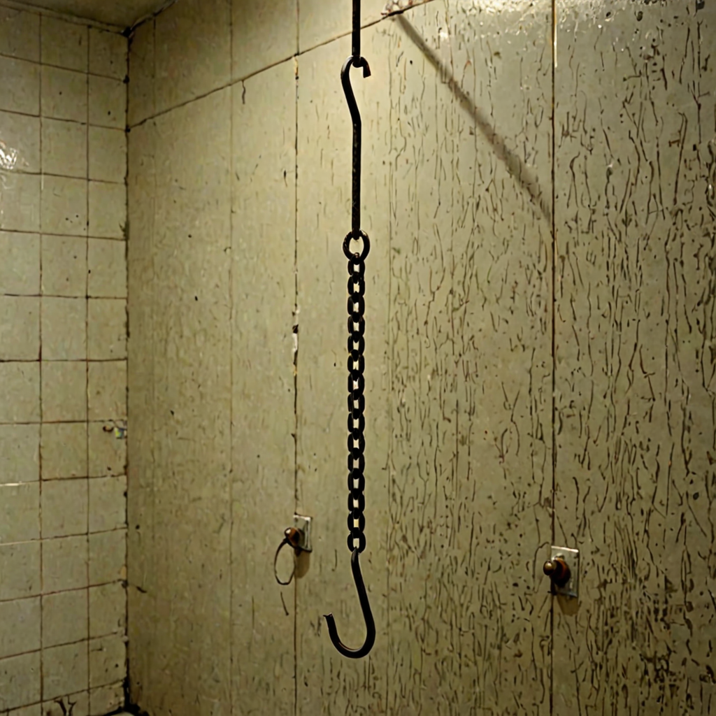 AI-generated surreal art for: Hook holding one hanger