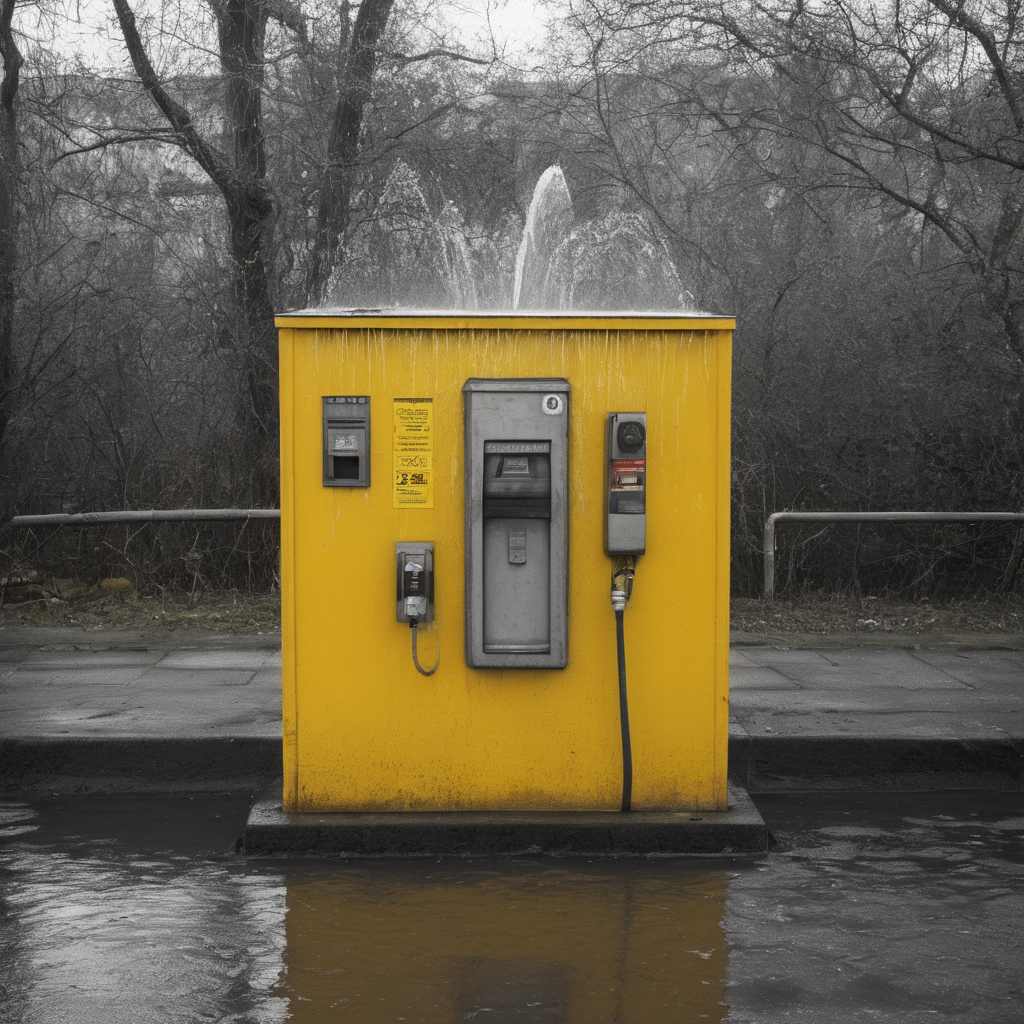 AI-generated surreal art for: Double Press Water Fountain