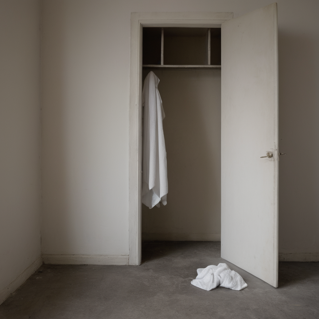 AI-generated surreal art for: Linen Closet Mid-Morning