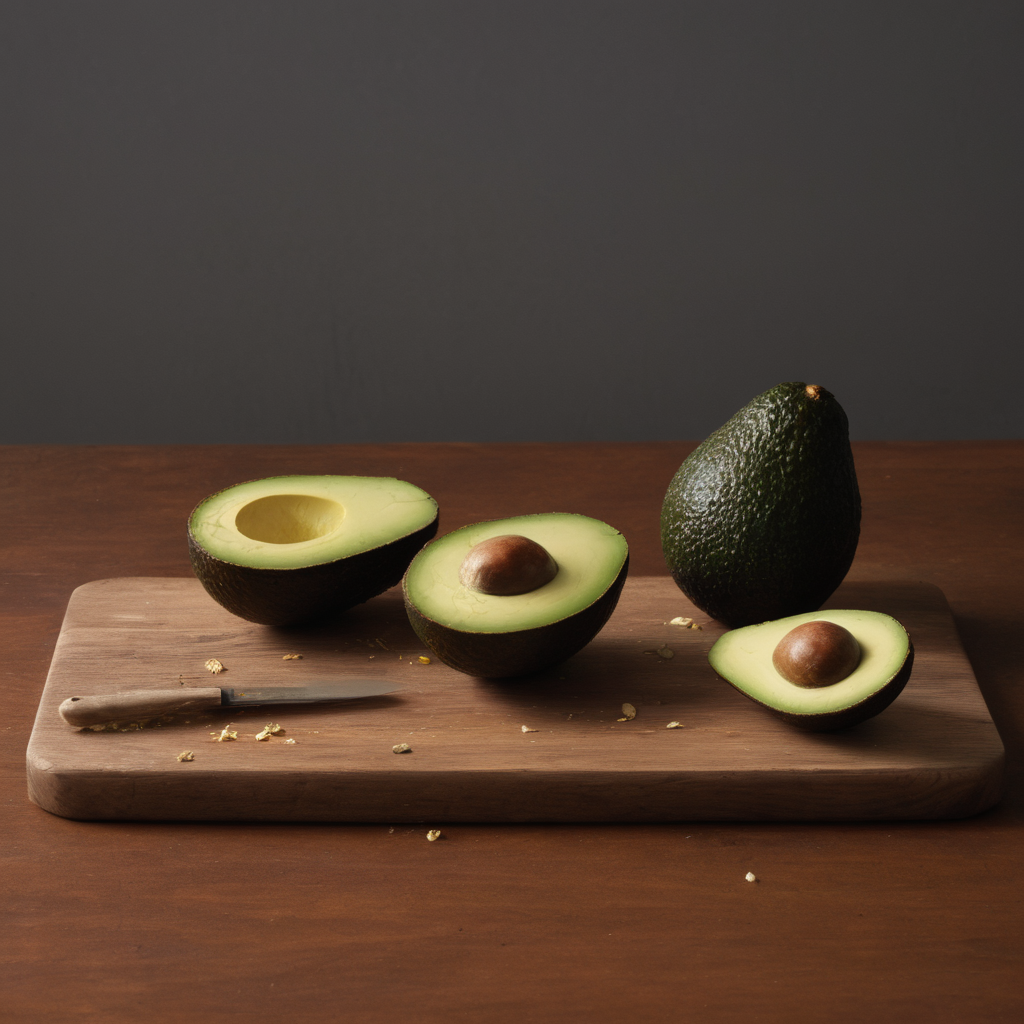 AI-generated surreal art for: Avocado Skin Clockwork