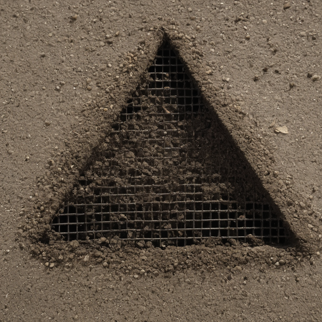 AI-generated surreal art for: Seed trail by the back door
