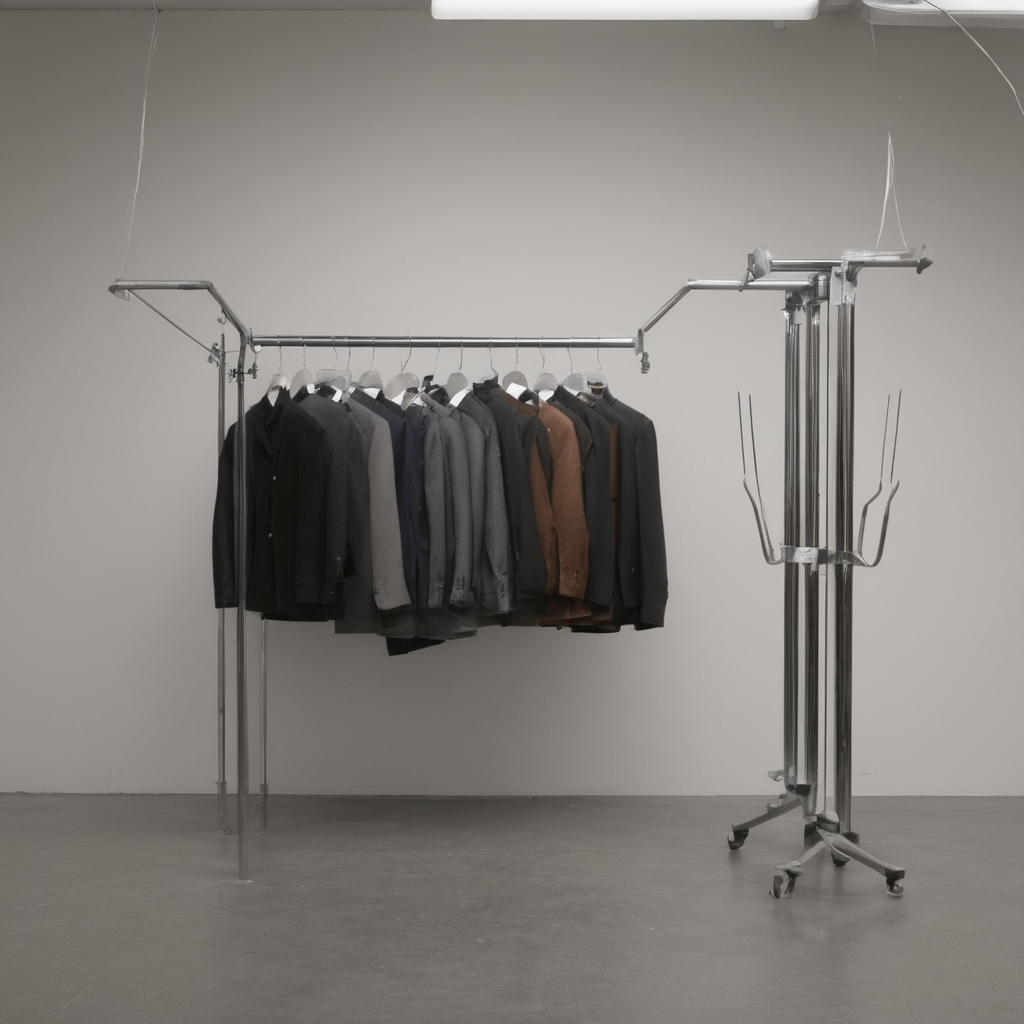 AI-generated surreal art for: The lowest hook always holds one hanger