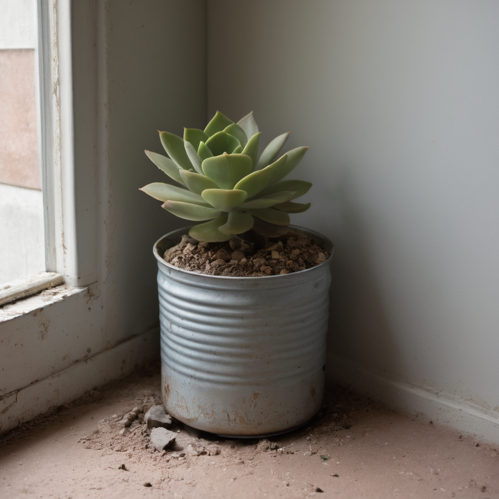 AI-generated surreal art for: Soil and Paint Cans