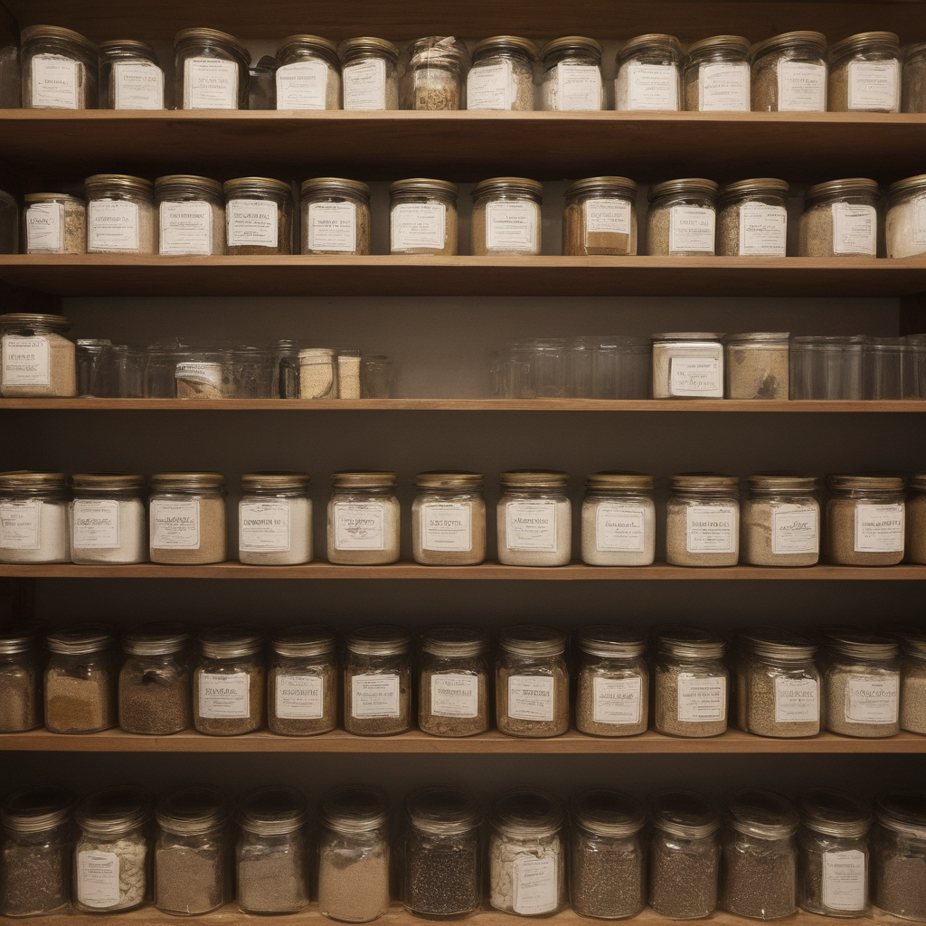 AI-generated surreal art for: Spice Shelf Arrangement