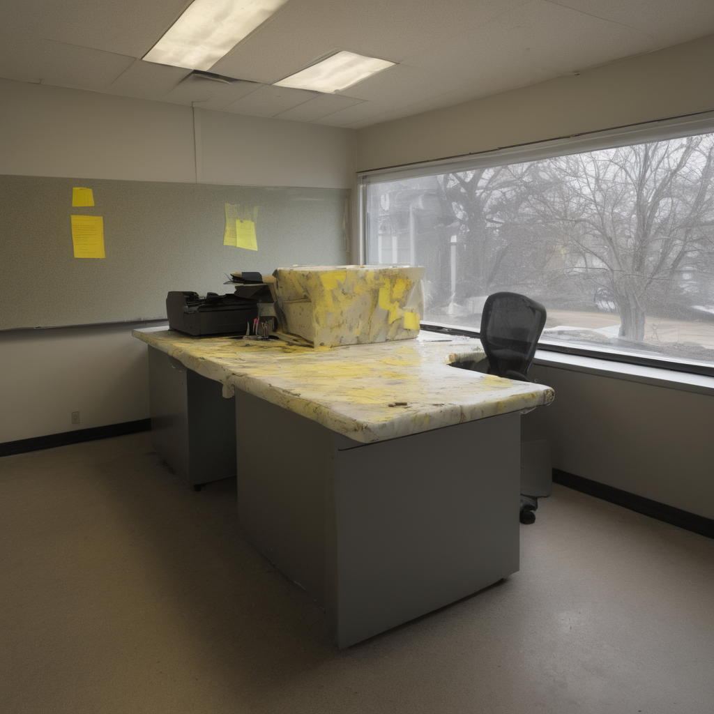 AI-generated surreal art for: Printer Corner Always Turns