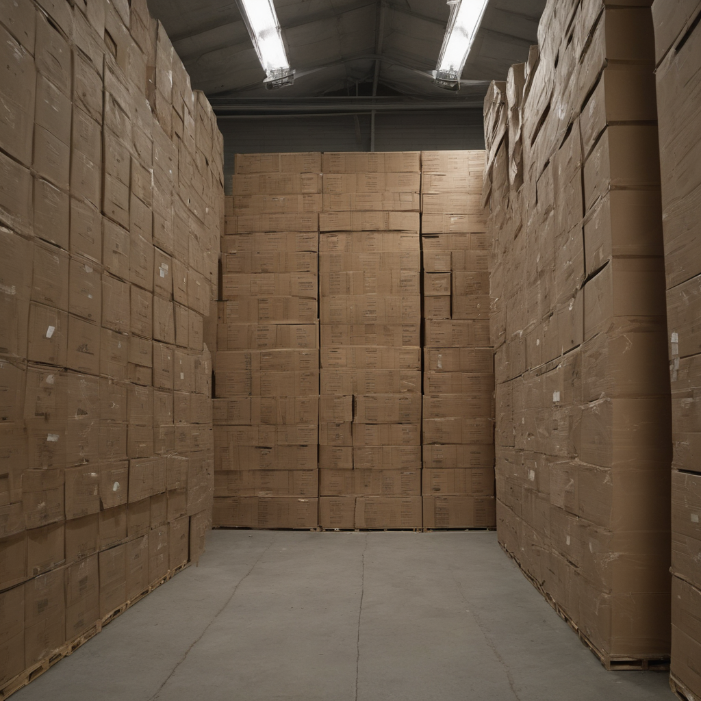 AI-generated surreal art for: Boxes Always Stack Right