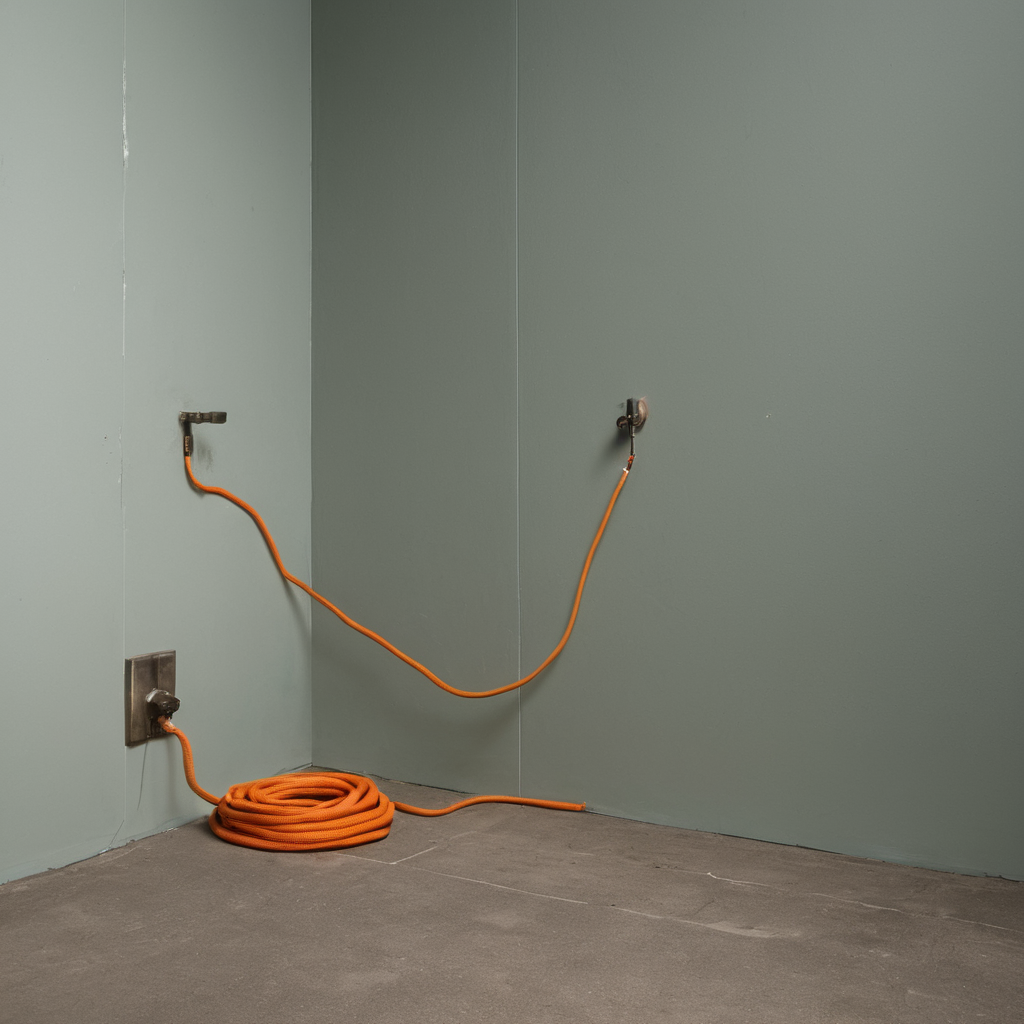 AI-generated surreal art for: Orange Cord Loop