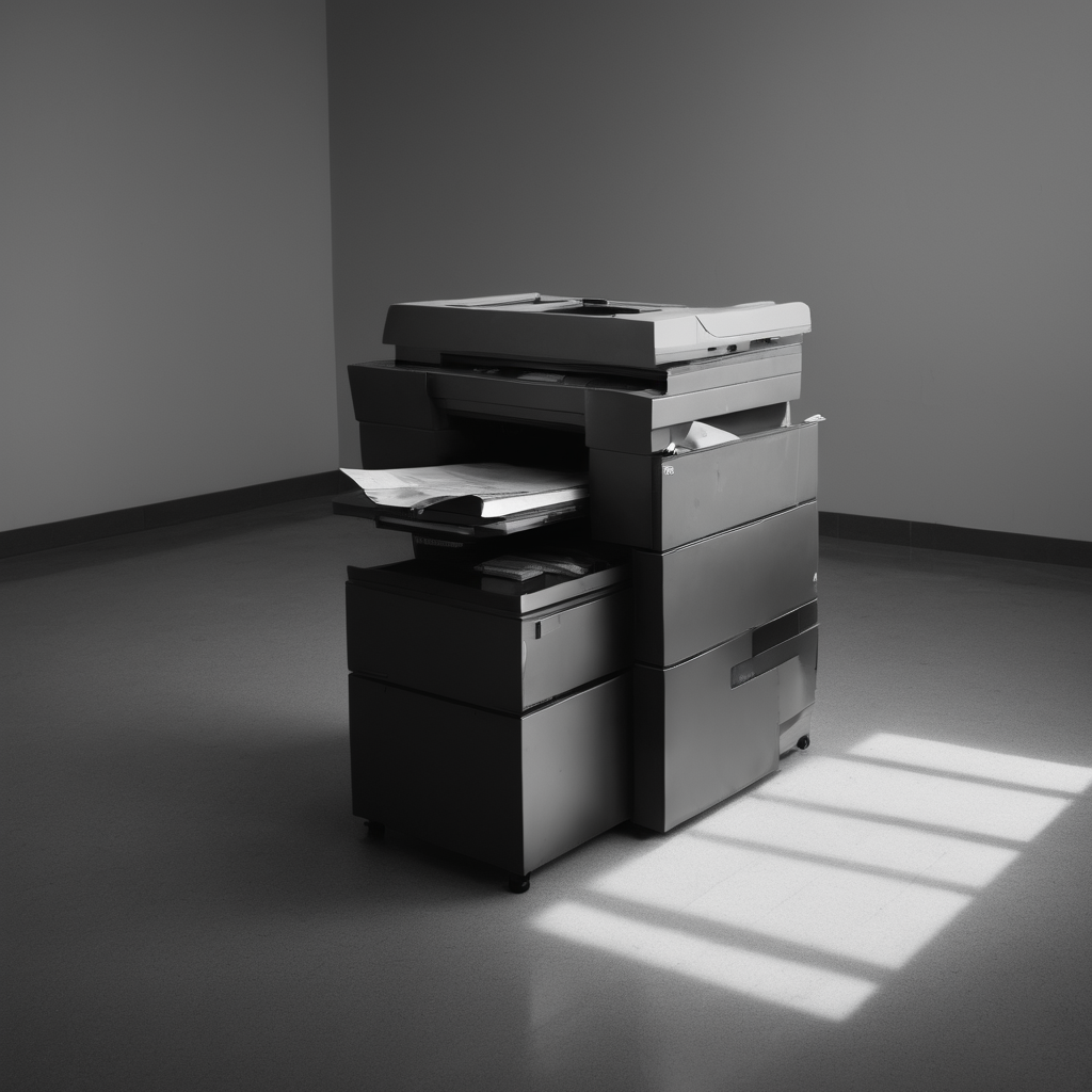 AI-generated surreal art for: The Copier Needs A Whisper