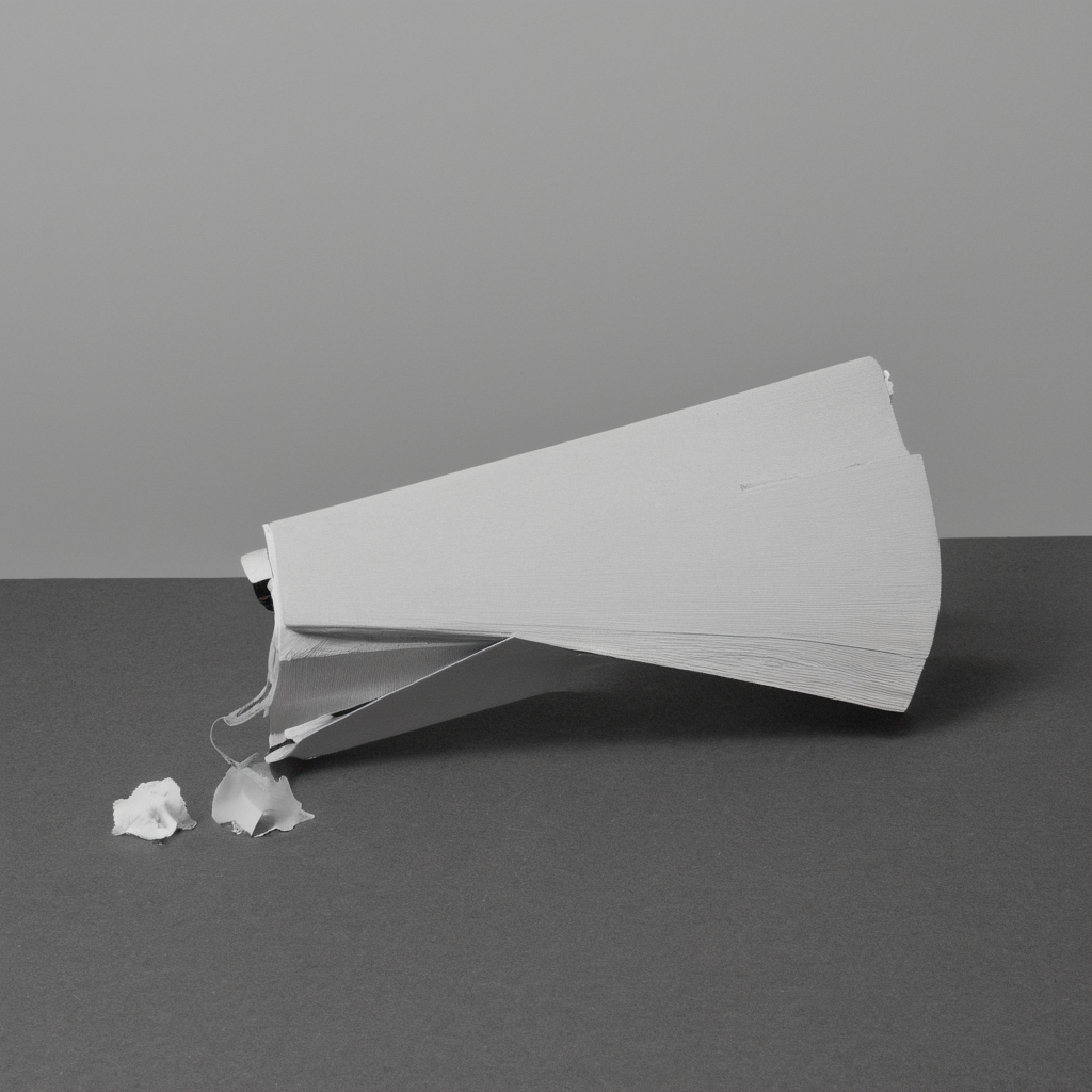AI-generated surreal art for: Paper Spooling Corner Detail