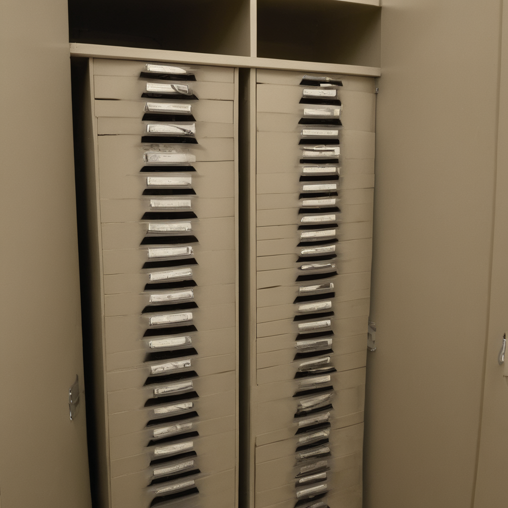AI-generated surreal art for: Filing Unit Drawer Misalignment