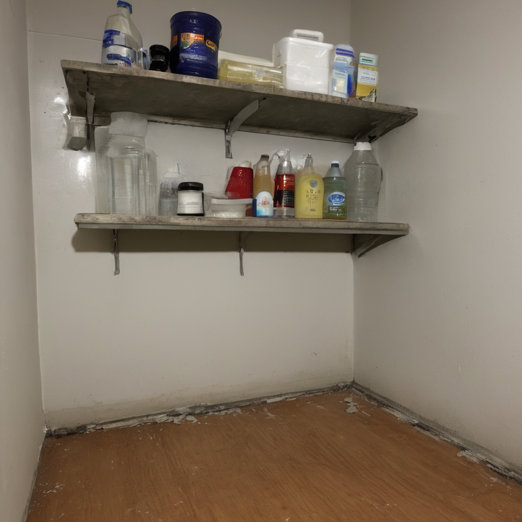 AI-generated surreal art for: Loose Bracket On Shelf Unit