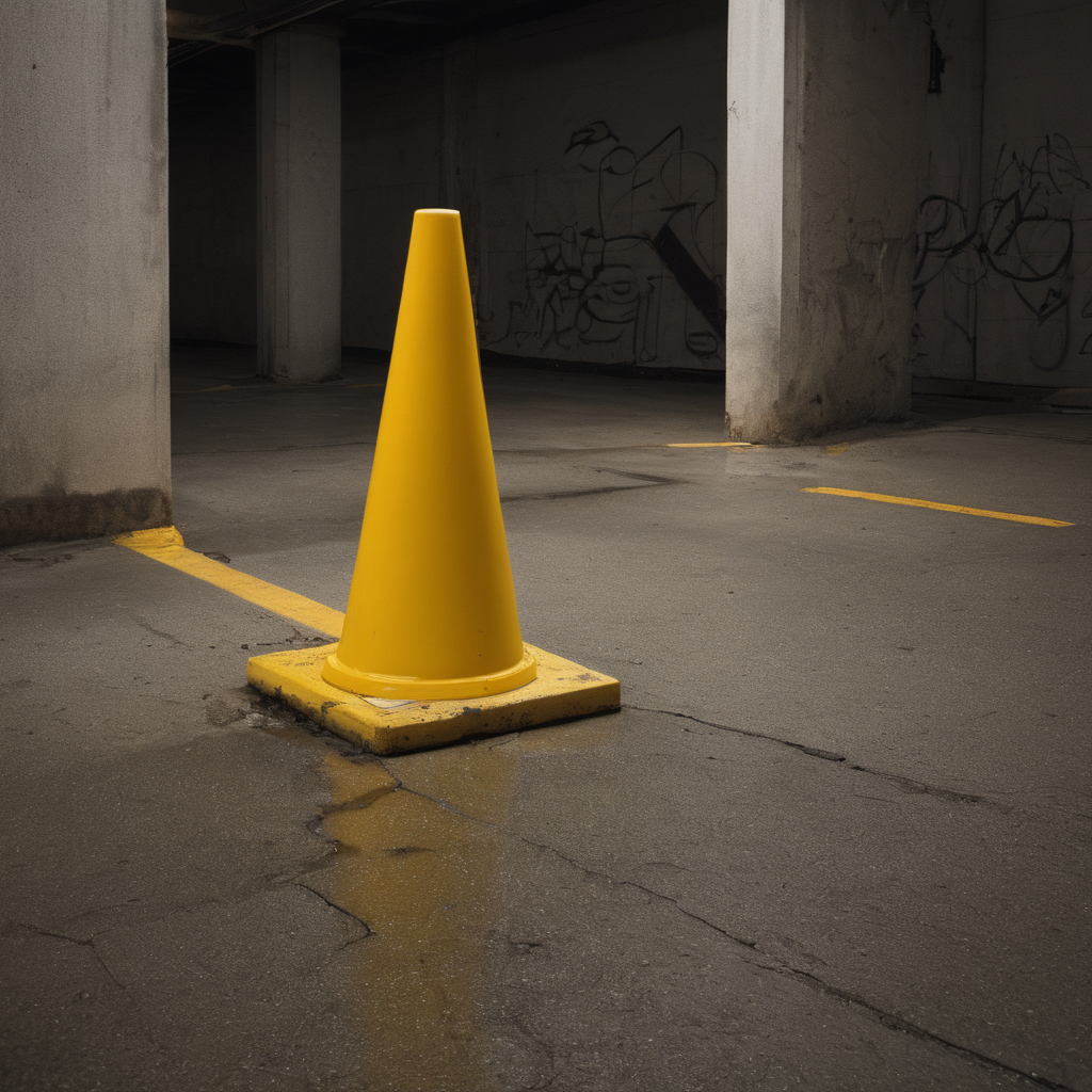 AI-generated surreal art for: Corner Cone Waiting Line