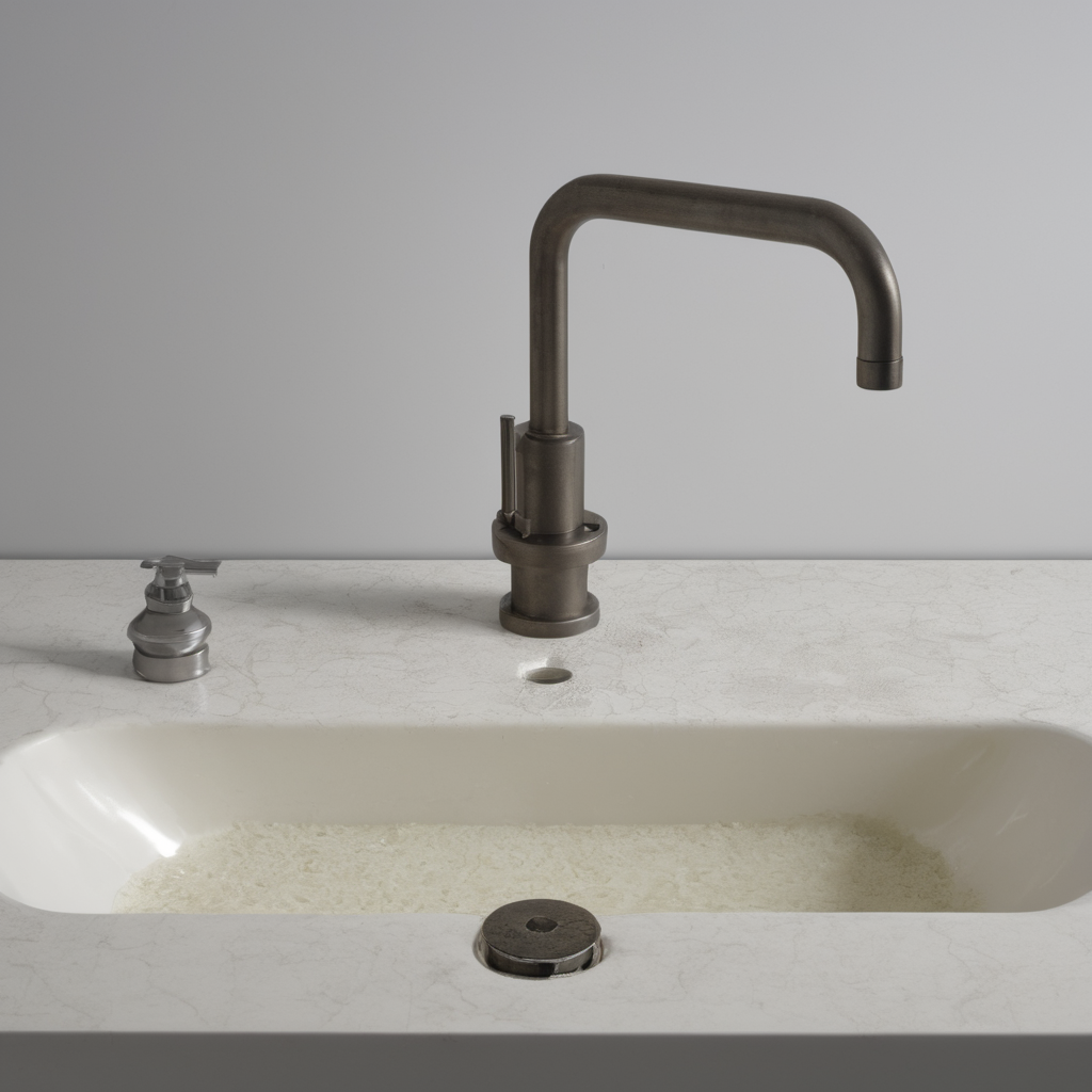 AI-generated surreal art for: Sink Residue At Closing