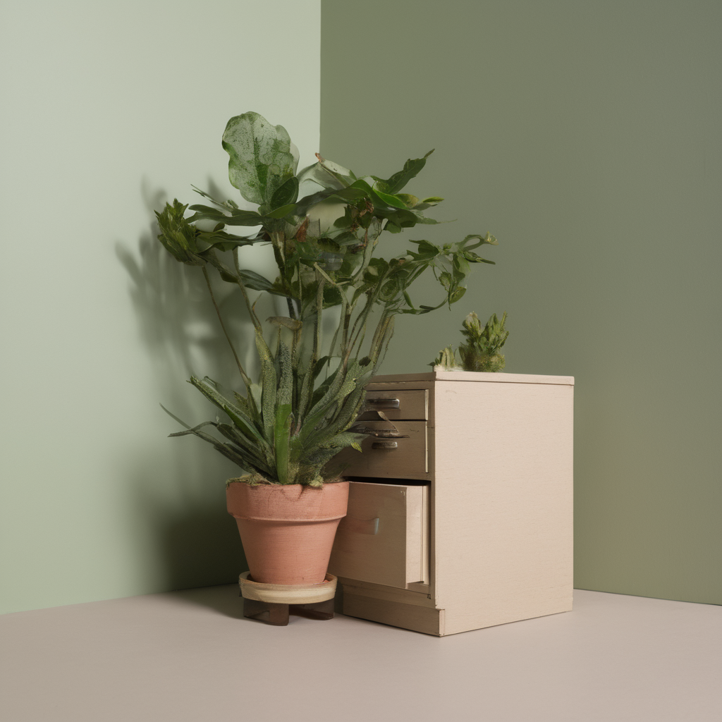 AI-generated surreal art for: The Plant and The Forms