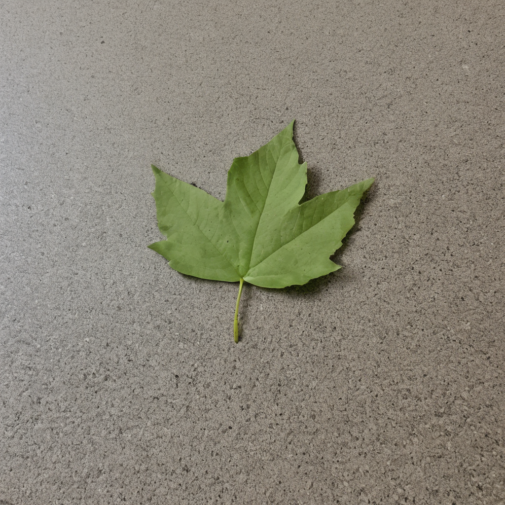 AI-generated surreal art for: Leaf Pointing At Exit