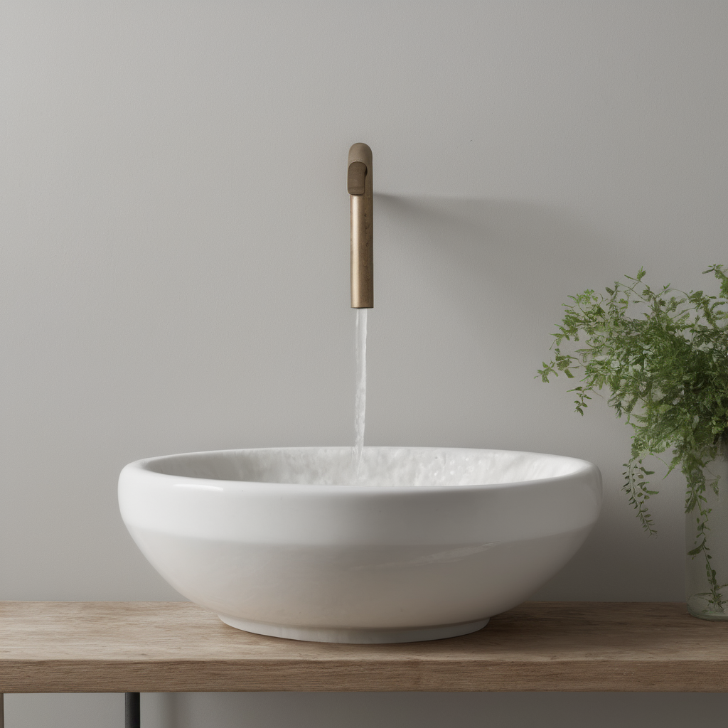 AI-generated surreal art for: Porcelain Basin Routine