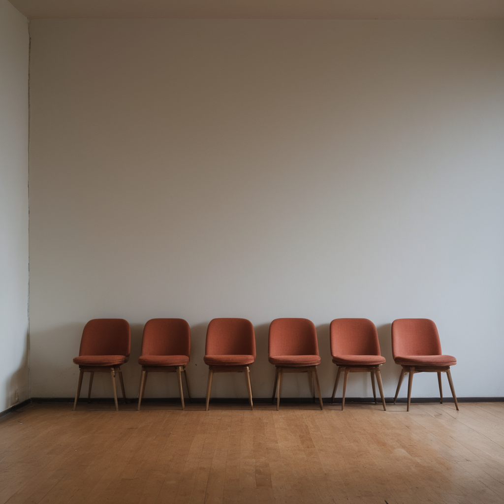 AI-generated surreal art for: Empty Space Beside The Third Chair