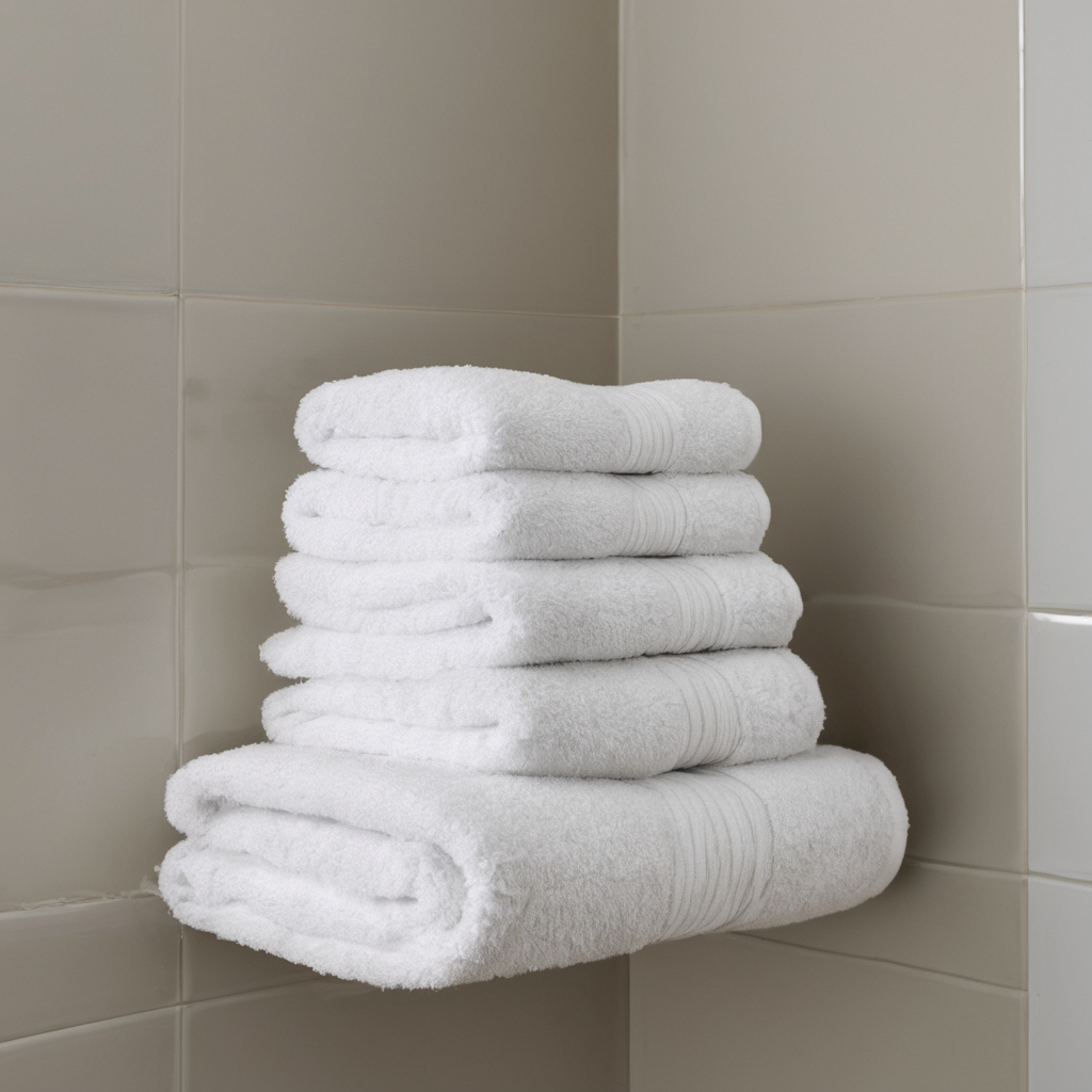 AI-generated surreal art for: Folded Towels By Closing Time