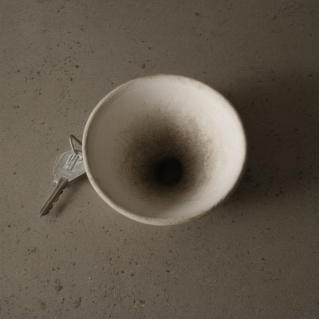 AI-generated surreal art for: Keys Gather By Dawn Light