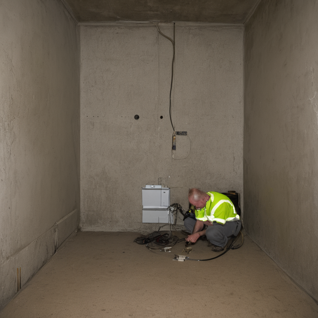 AI-generated surreal art for: Junction Box Inspection Routine