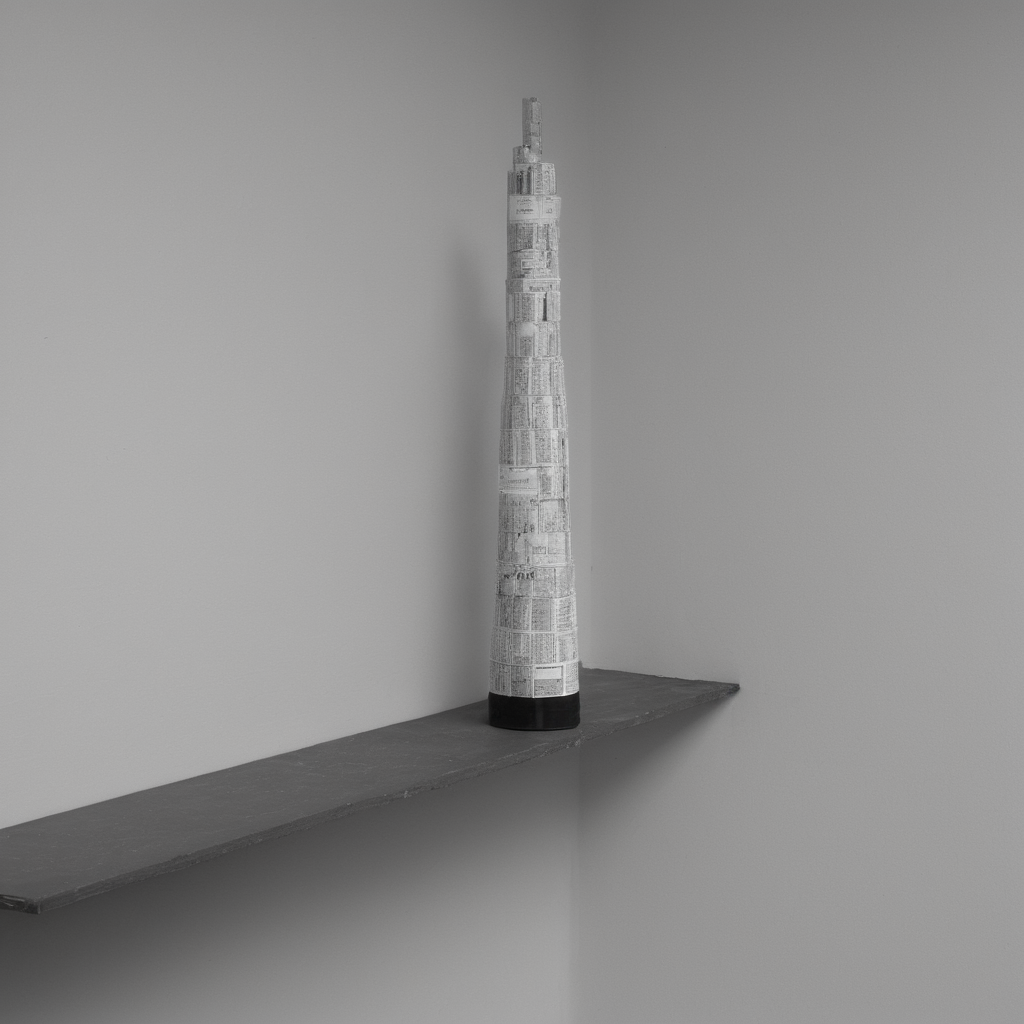 AI-generated surreal art for: Label Stack Too High