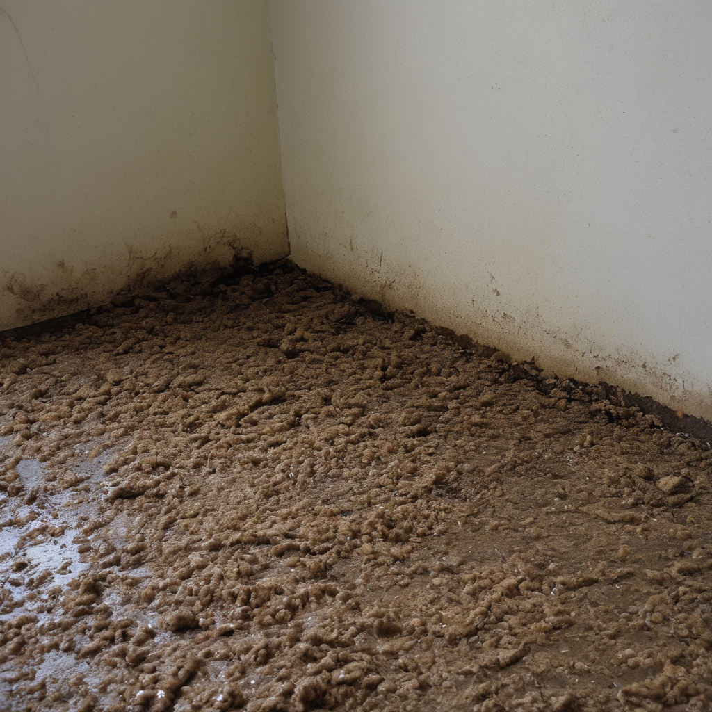 AI-generated surreal art for: Damp Grit By Service Exit