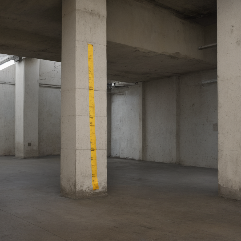 AI-generated surreal art for: Notice Taped To The Pillar