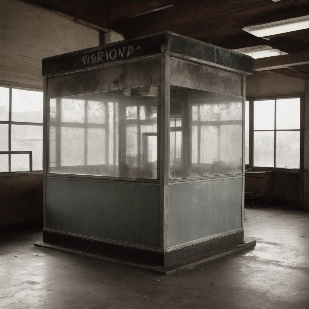AI-generated surreal art for: The Booth Window Shade