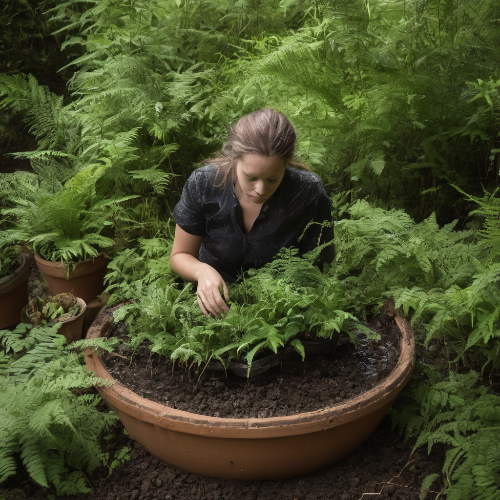AI-generated surreal art for: Fern Water Rises Slowly