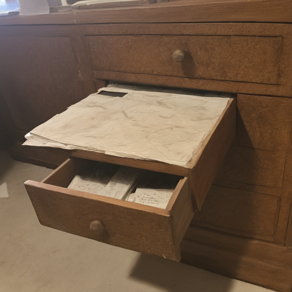 AI-generated surreal art for: Drawer Runners Slow Down