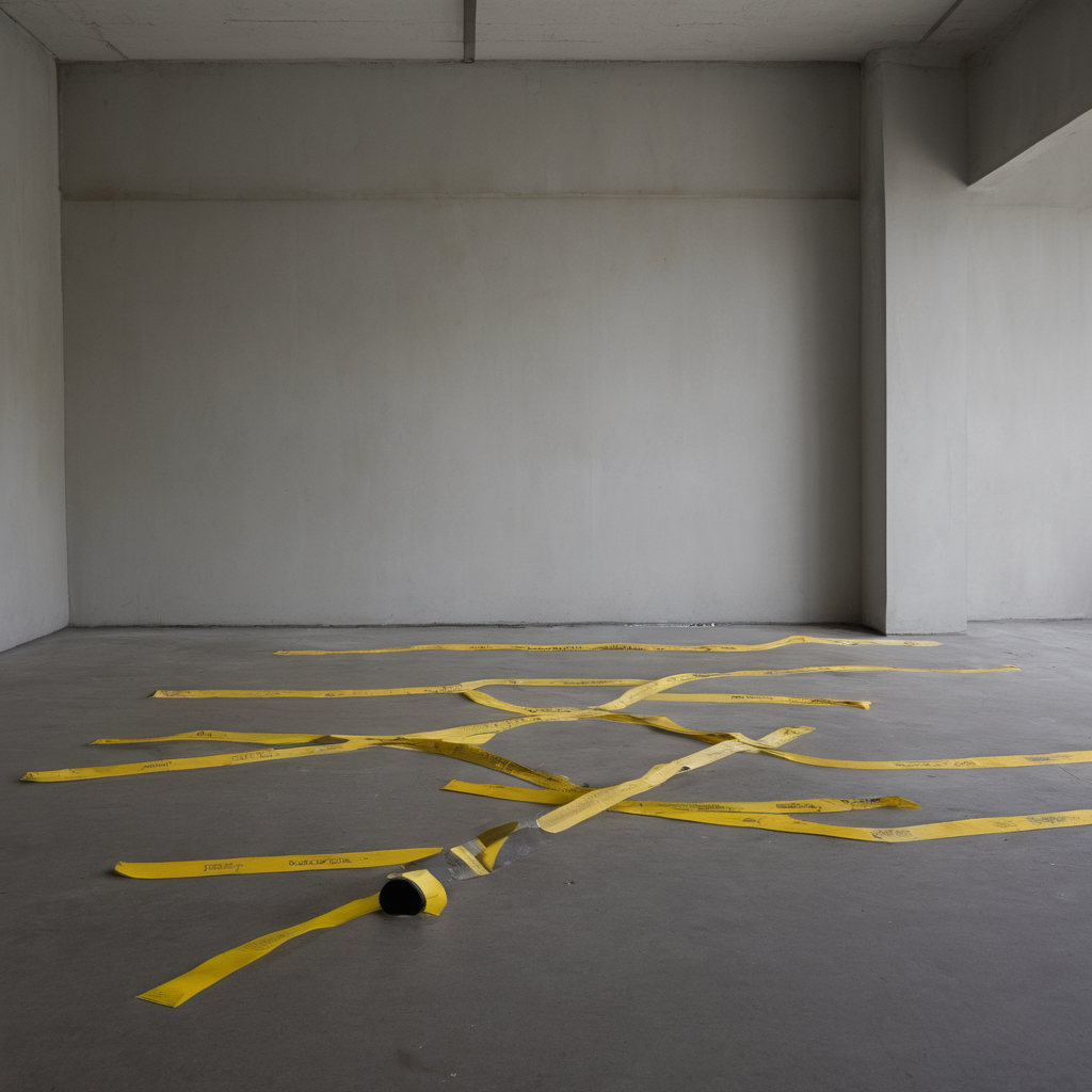 AI-generated surreal art for: Yellow Line On Concrete