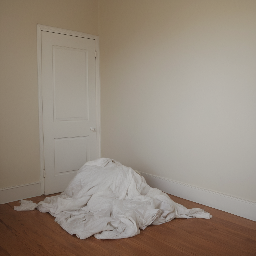 AI-generated surreal art for: Linen Closet Folding Pattern