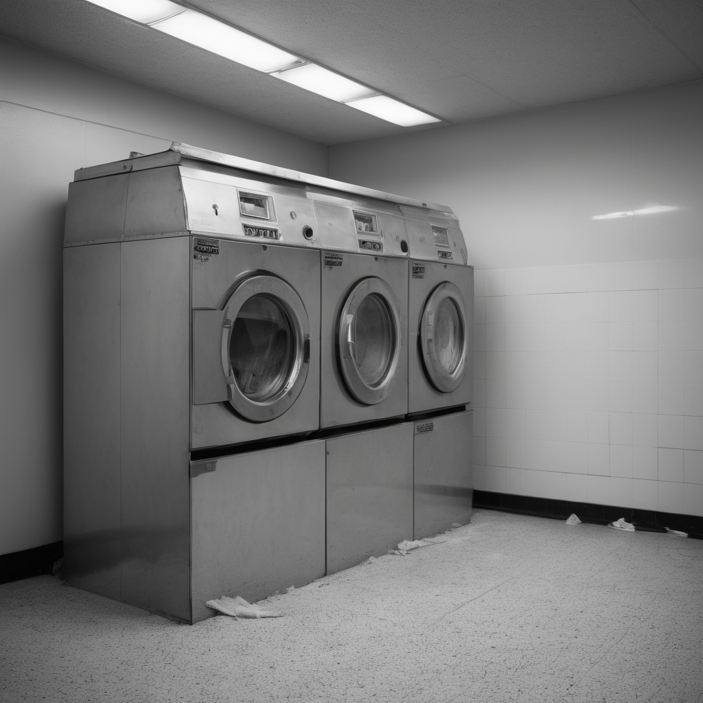 AI-generated surreal art for: The Dryer Unit Waits