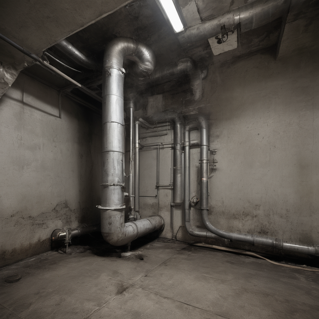 AI-generated surreal art for: Linen Fold On Cold Pipe