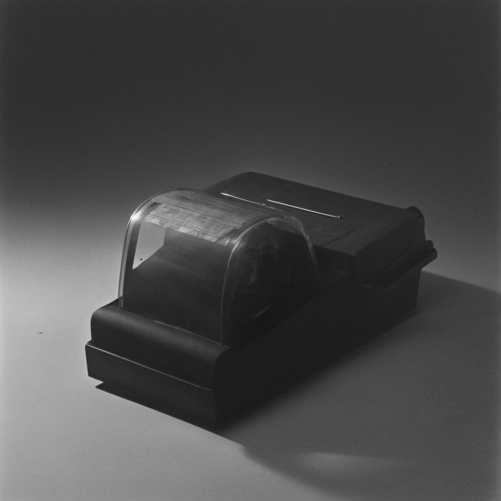 AI-generated surreal art for: The Counter Printer Curvature